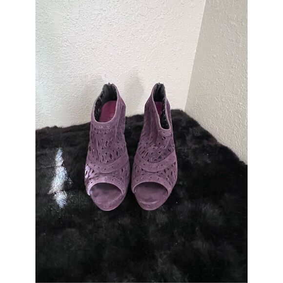 Promise eggplant purple cage gladiator heels 8 - Picture 2 of 5